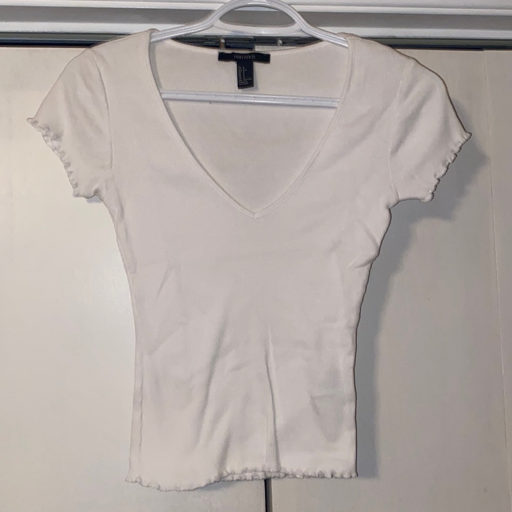 Forever 21 cotton ribbed t-shirt